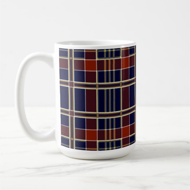 scottish plaid coffee mug (Left)