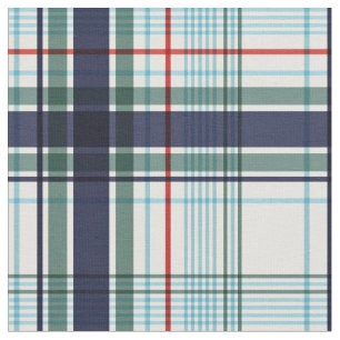 Scottish Plaid Large Check Pattern Bright Colours Fabric