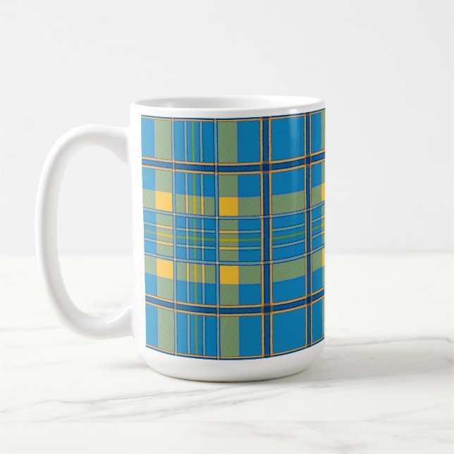 scottish plaid tartan coffee mug (Left)