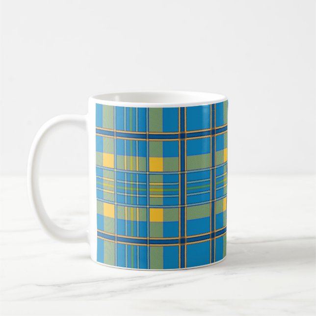 scottish plaid tartan coffee mug (Left)