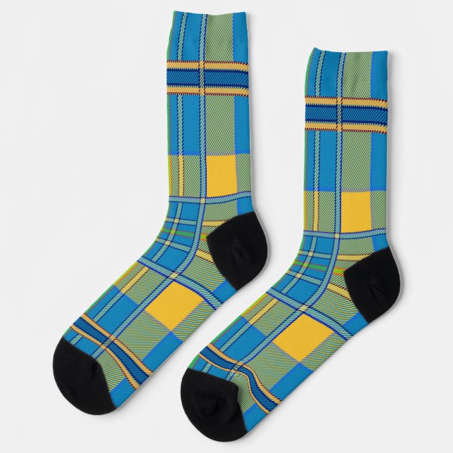 scottish plaid tartan socks (Left)