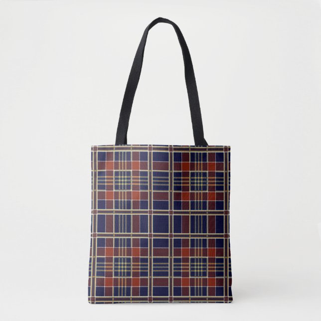 scottish plaid tote bag (Front)