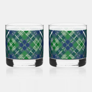Scottish Plaid Whiskey Glass