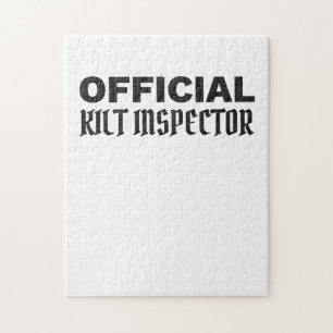 Scottish Pride Official Kilt Inspector Scottish Jigsaw Puzzle