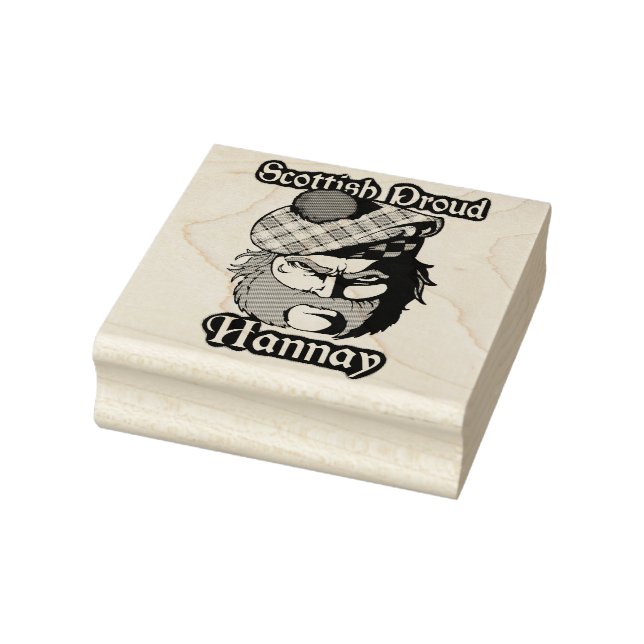 Scottish Proud Clan Hannay Art Rubber Stamp (Stamp)