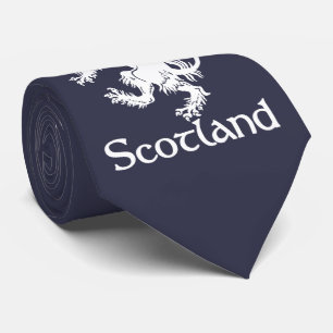 Scottish Rampant Lion Navy Blue Tie