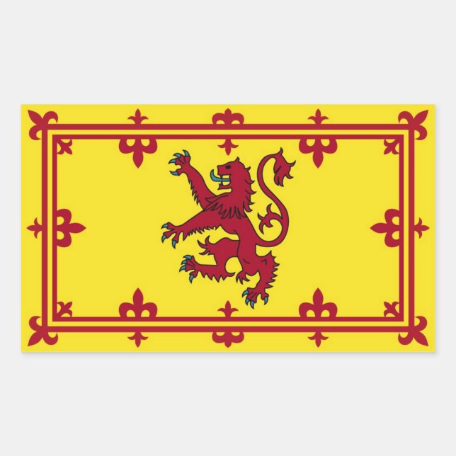 Scottish rampart rectangular sticker (Front)