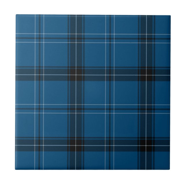 Scottish Ramsay Blue Tartan Tile (Front)