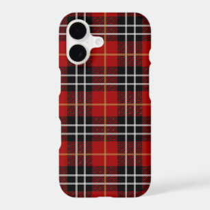 Scottish red and black tartan plaid