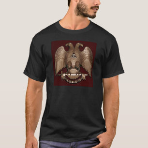Scottish Rite 32 degree Mason Double Eagle Red T-Shirt