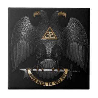 Scottish Rite 32 Degree Mason Eagle Tile