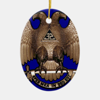 Scottish Rite 32 Degree Royal Blue Ceramic Tree Decoration