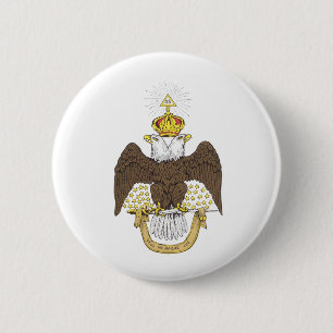 Scottish Rite 6 Cm Round Badge
