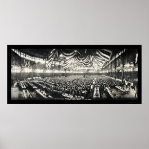 Scottish Rite Banquet Photo 1915 Poster