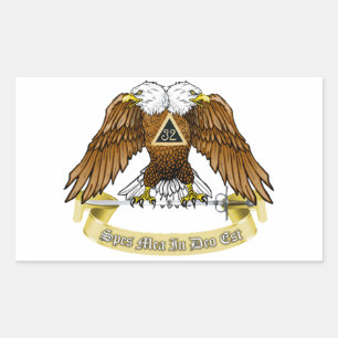 Scottish Rite Rectangular Sticker