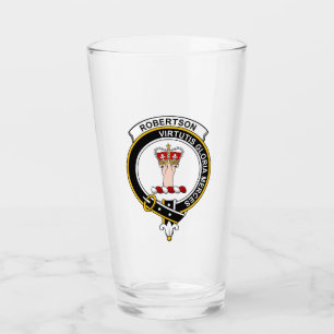 Scottish Robertson Modern Clan Crest Scottish Beer Glass
