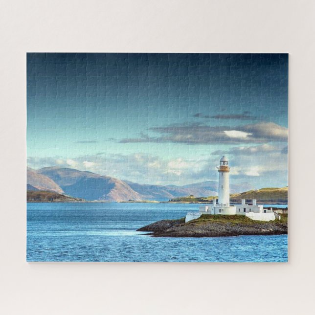 Scottish Scenic Lighthouse View Oban Port Jigsaw Puzzle (Horizontal)