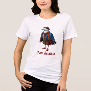 scottish seagull in disguise - I am scottish Tri-Blend Shirt