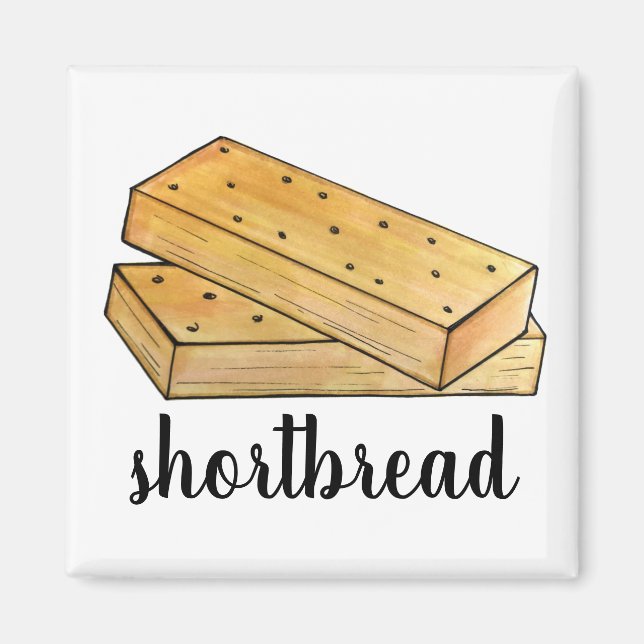 Scottish Shortbread Tea Biscuits British Bakery Magnet (Front)