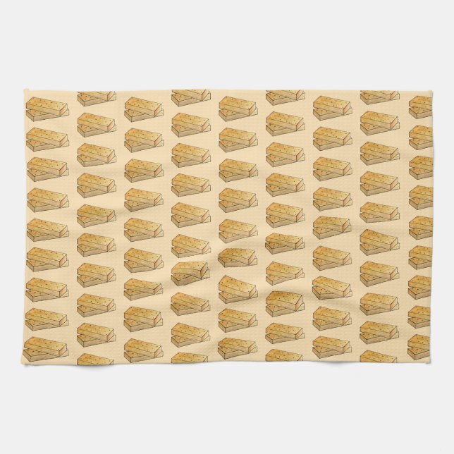 Scottish Shortbread Tea Biscuits British Bakery Tea Towel (Horizontal)