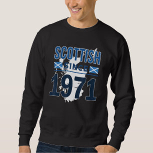 Scottish Since 1971 Rampant Lion Scotland Family H Sweatshirt
