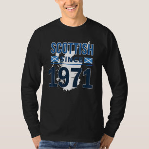 Scottish Since 1971 Rampant Lion Scotland Family H T-Shirt
