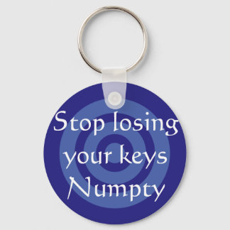 Scottish Slang Numpty Key Ring