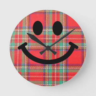 Scottish Tartan Clock