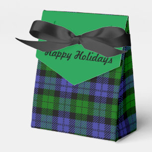 Scottish tartan favour box