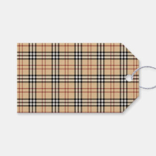 Scottish Tartan Pattern Gift Tags