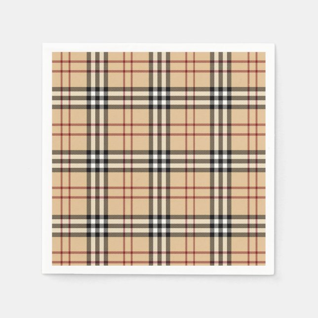 Scottish Tartan Pattern Napkin (Front)
