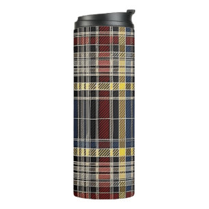 Scottish Tartan Pattern Thermal Tumbler