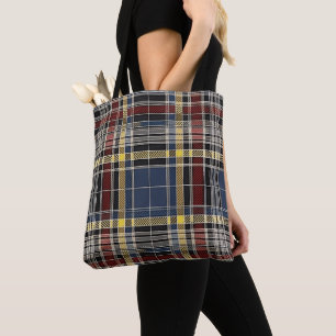 Scottish Tartan Pattern Tote Bag