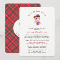 Scottish Tartan Plaid Cute Drive By Baby Shower In