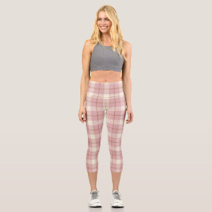 Scottish Tartan Plaid Women's Yoga Capri Leggings