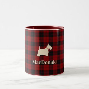 Scottish Tartan Scotty Personalised Mug