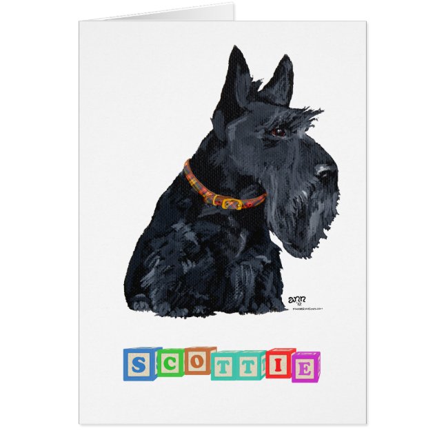 Scottish Terrier Alphabet Blocks (Front)