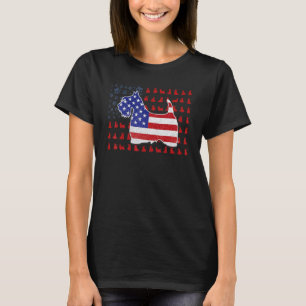 Scottish Terrier American Flag 4th Of July For Men T-Shirt