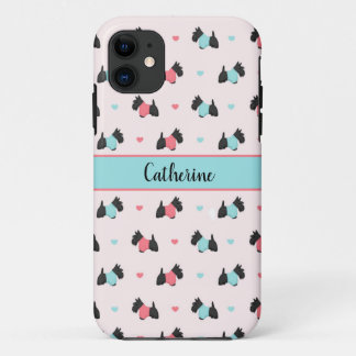 Scottish Terrier and Hearts Case-Mate iPhone Case