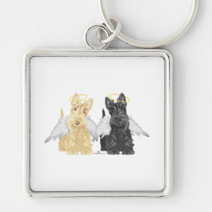 Scottish Terrier Angels Key Ring