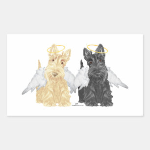 Scottish Terrier Angels Rectangular Sticker