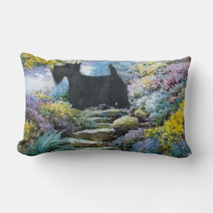 Scottish Terrier Art Gifts Lumbar Cushion