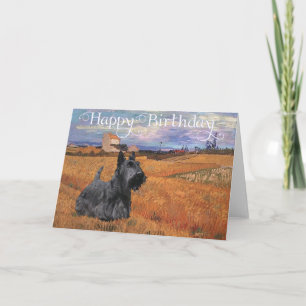 Scottish Terrier Birthday Card