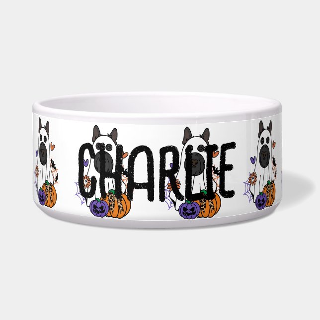 Scottish Terrier Black, Scotti Halloween Ghost Dog (Front)