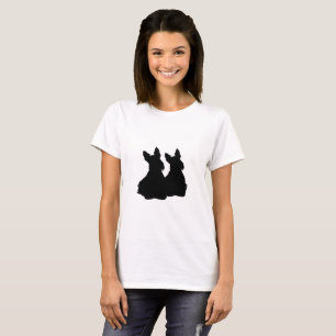 Scottish Terrier black sitting/silhouette T-Shirt