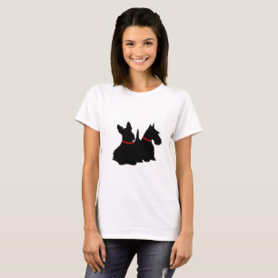 Scottish Terrier black sitting/standing silhouette T-Shirt