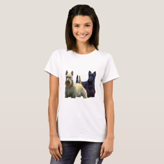 Scottish Terrier black/wheaten perky standing T-Shirt