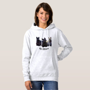 Scottish Terrier black/wheaten, sitting/standing Hoodie