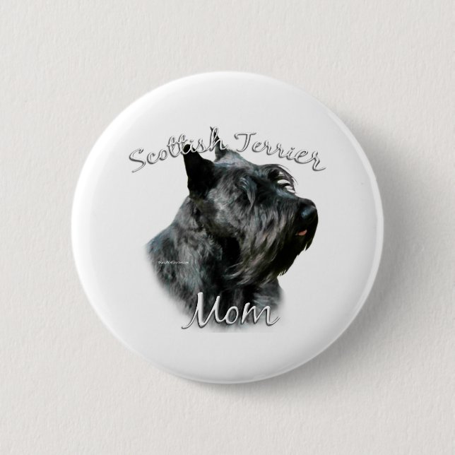 Scottish Terrier (blk) Mum 2 6 Cm Round Badge (Front)