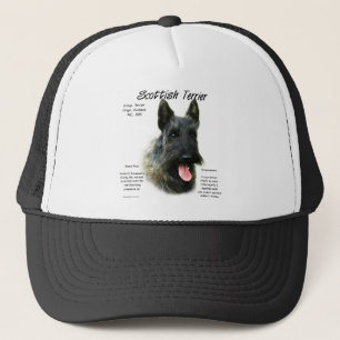 Scottish Terrier (brindle) History Design Trucker Hat